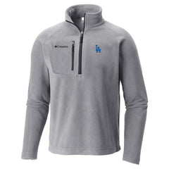 Los Angeles Dodgers Columbia Fast Trek III Half-Zip Fleece Pullover - Gray - Columbia Discount