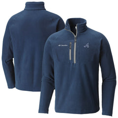 Atlanta Braves Columbia Fast Trek III Half-Zip Fleece Pullover - Navy - Columbia Discount