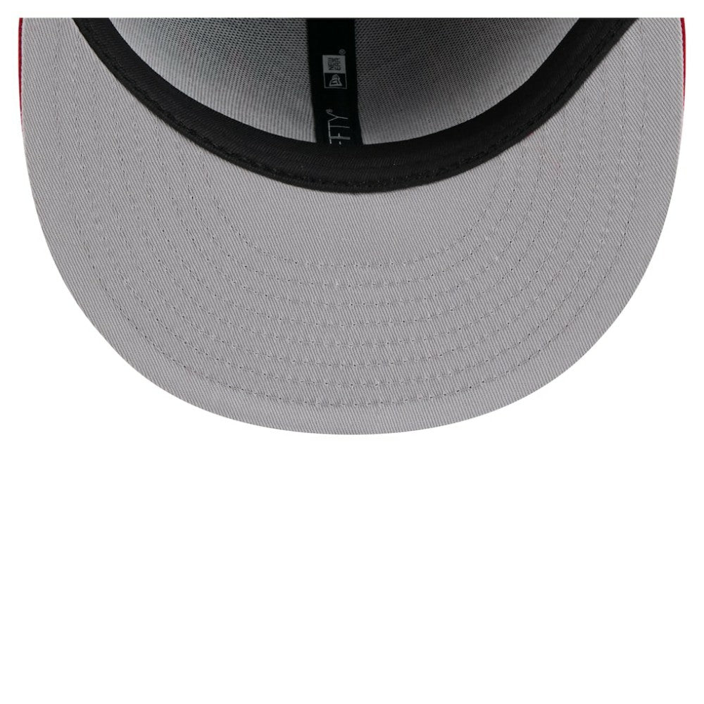 Atlanta Braves New Era Retro Pattern 59FIFTY Fitted Hat - Navy/Red - New Era Sale
