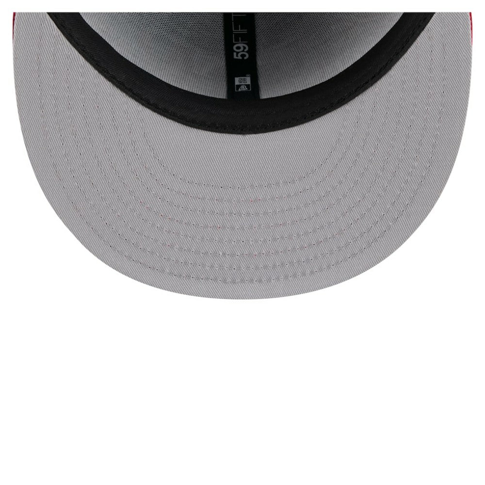 Texas Rangers New Era Retro Pattern 59FIFTY Fitted Hat - Royal/Red - New Era Lifestyle
