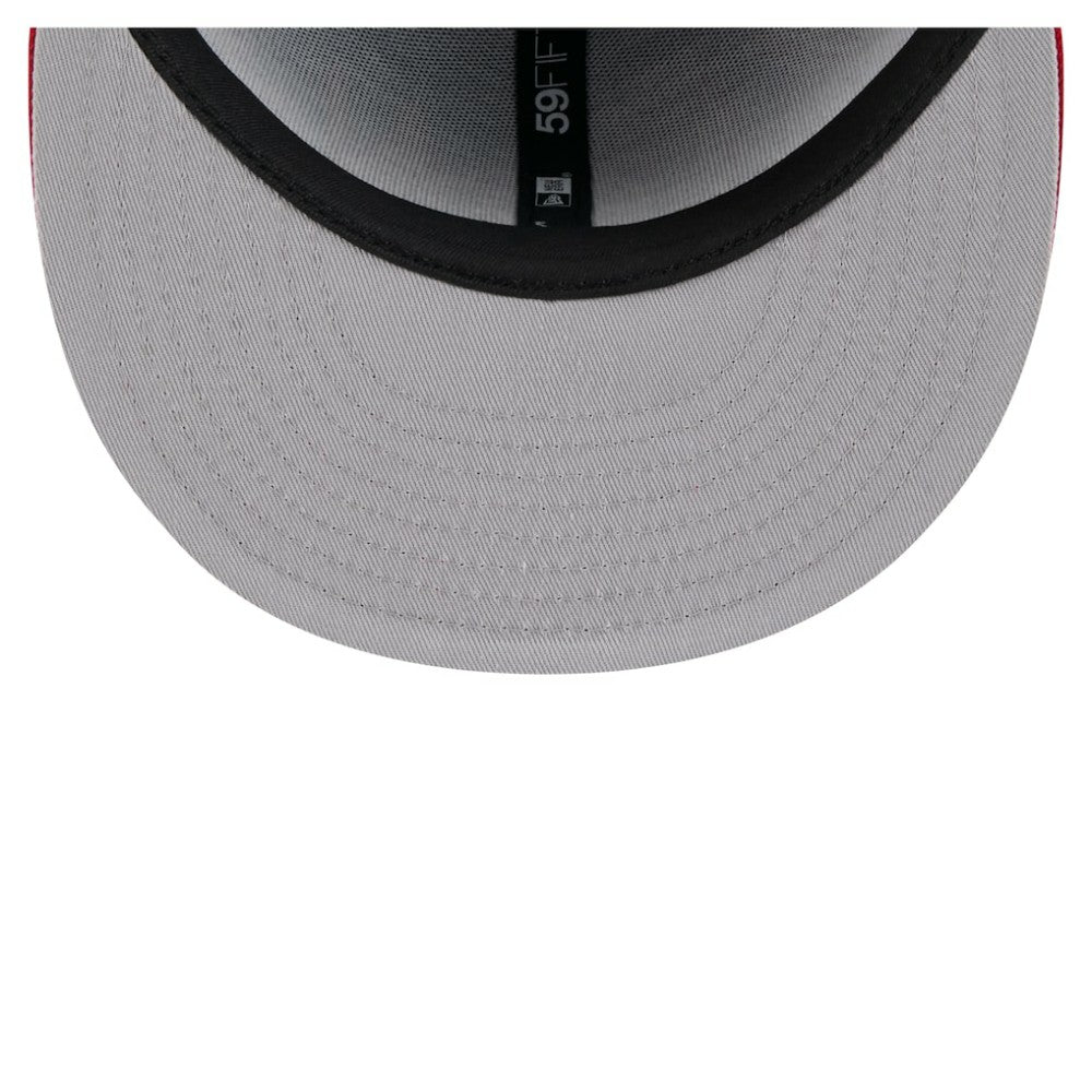 Chicago Cubs New Era Retro Pattern 59FIFTY Fitted Hat - Royal/Red - New Era Discount