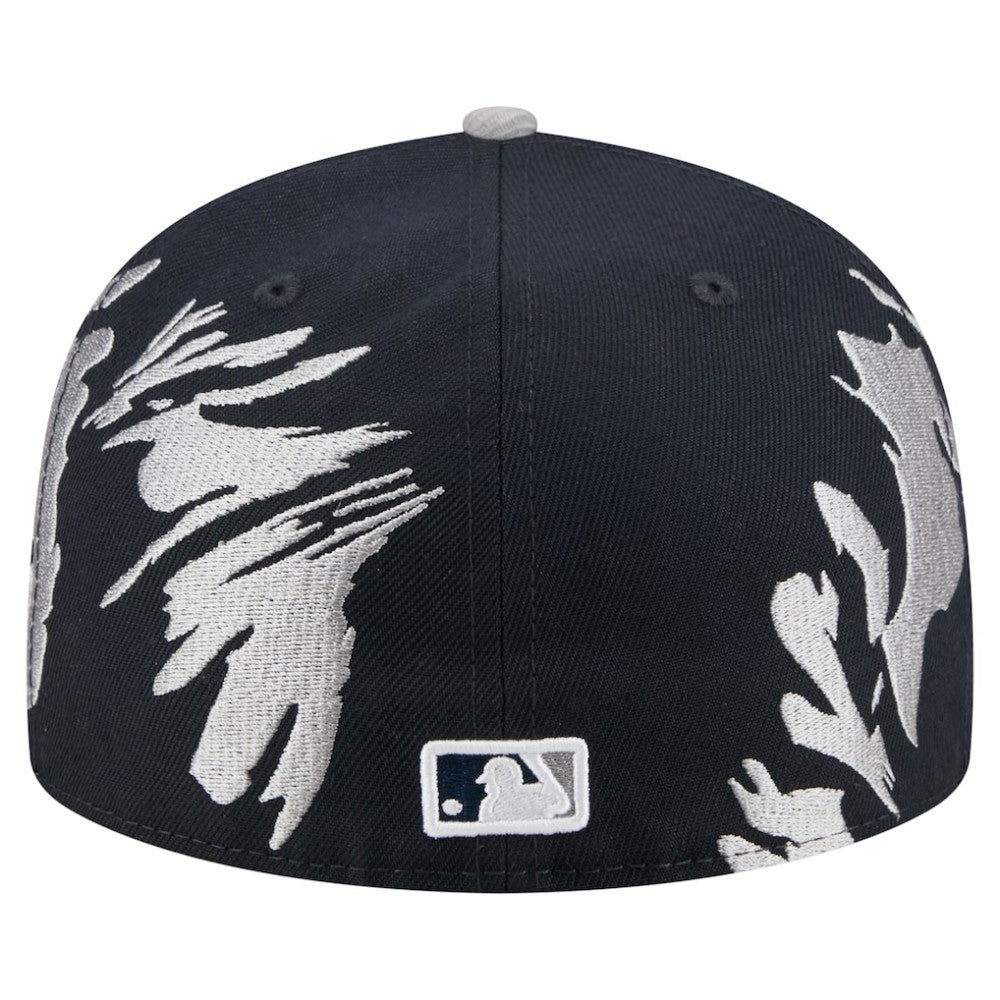 New York Yankees New Era Retro Pattern 59FIFTY Fitted Hat - Navy/Gray - New Era Online