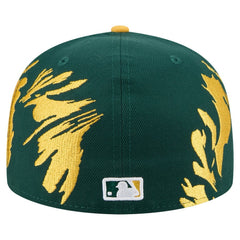 Athletics New Era Retro Pattern 59FIFTY Fitted Hat - Green/Gold - New Era on Sale