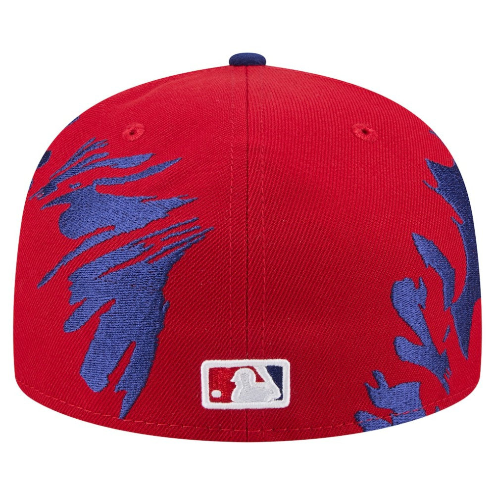 Philadelphia Phillies New Era Retro Pattern 59FIFTY Fitted Hat - Red/Royal - New Era Discount