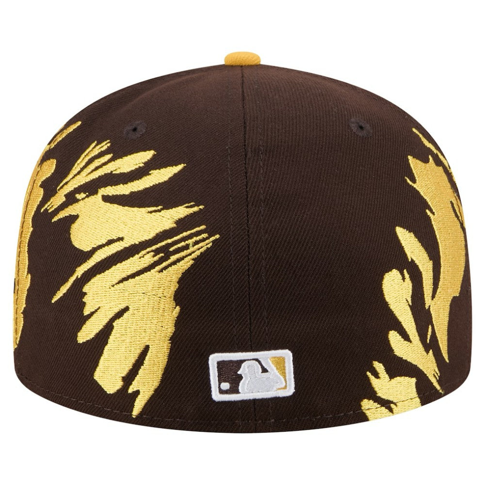 San Diego Padres New Era Retro Pattern 59FIFTY Fitted Hat - Brown/Gold - New Era Online