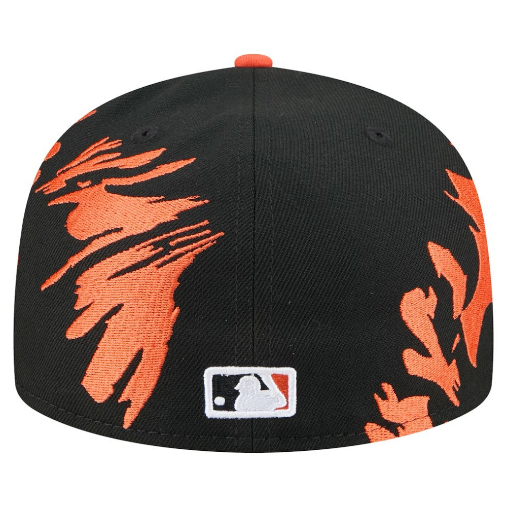 San Francisco Giants New Era Retro Pattern 59FIFTY Fitted Hat - Black/Orange - New Era Sale
