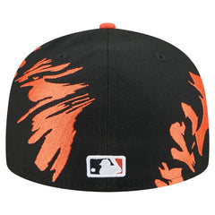 San Francisco Giants New Era Retro Pattern 59FIFTY Fitted Hat - Black/Orange - New Era Sale