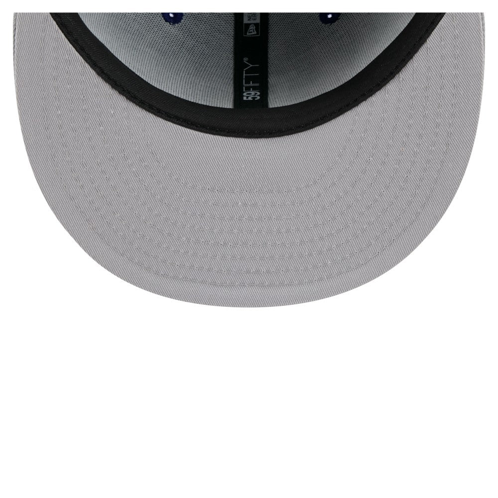 Los Angeles Dodgers New Era Retro Pattern 59FIFTY Fitted Hat - Navy/Gray - New Era Discount