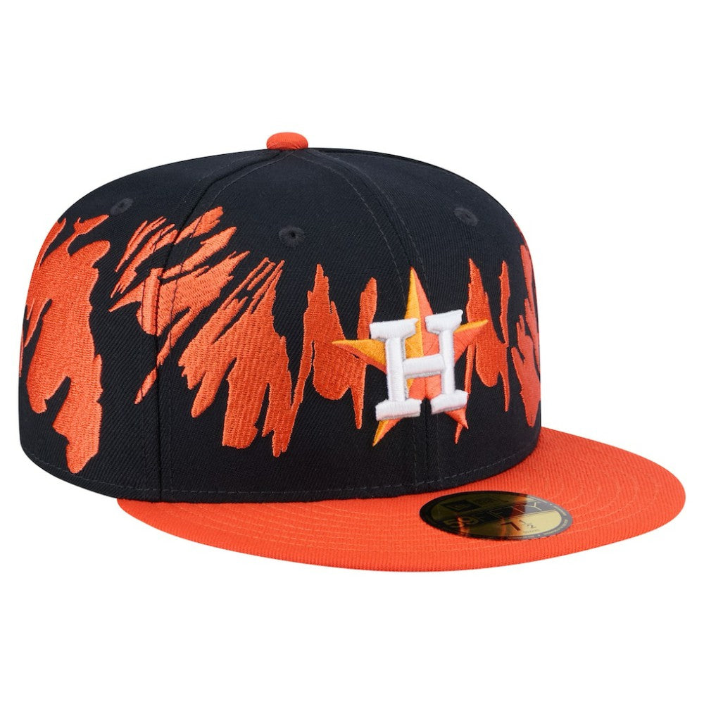 Houston Astros New Era Retro Pattern 59FIFTY Fitted Hat - Navy/Orange - New Era Online