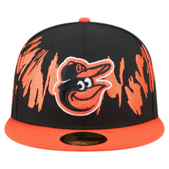 Baltimore Orioles New Era Retro Pattern 59FIFTY Fitted Hat - Black/Orange - New Era Online