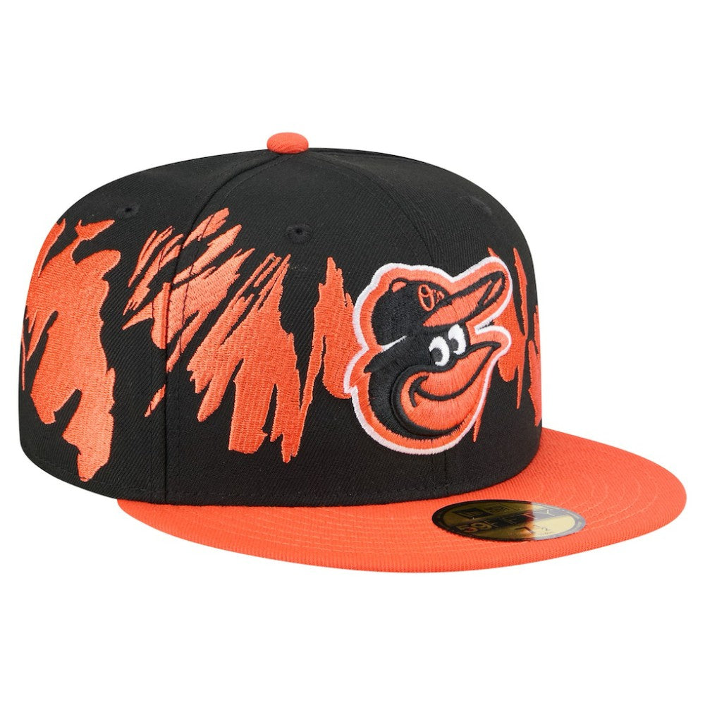 Baltimore Orioles New Era Retro Pattern 59FIFTY Fitted Hat - Black/Orange - New Era Online