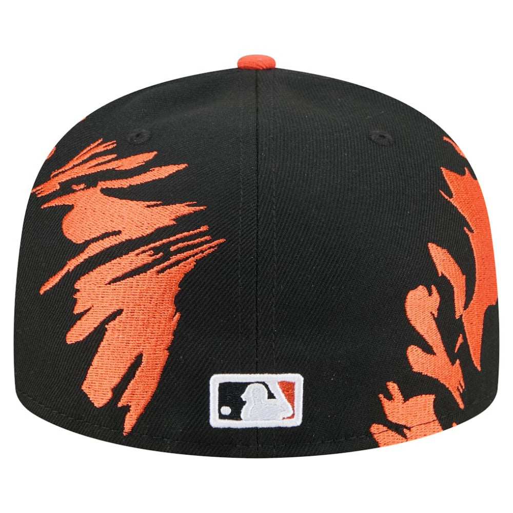 Baltimore Orioles New Era Retro Pattern 59FIFTY Fitted Hat - Black/Orange - New Era Online