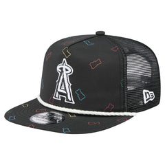 Los Angeles Angels New Era Gummy Golfer Trucker Adjustable Hat - Black - New Era Lifestyle