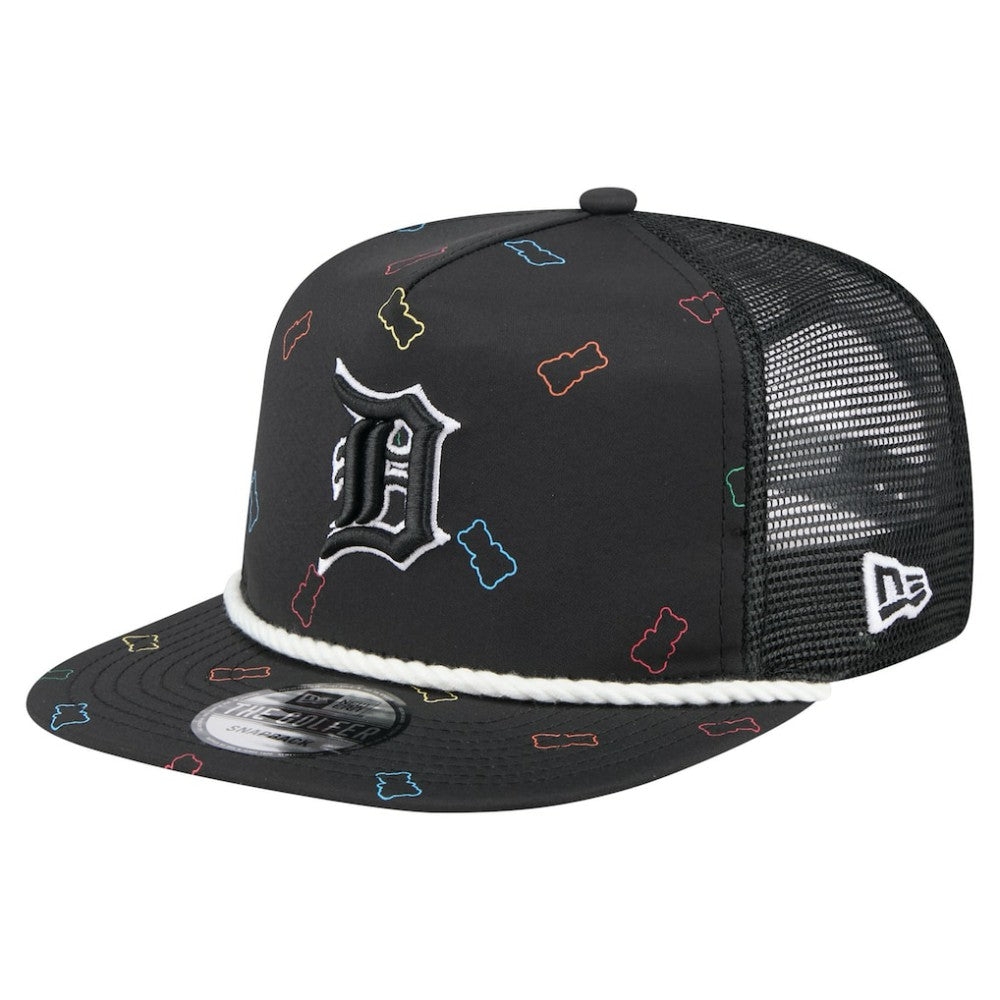 Detroit Tigers New Era Gummy Golfer Trucker Snapback Hat - Black - New Era Sale