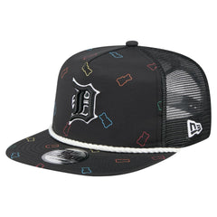 Detroit Tigers New Era Gummy Golfer Trucker Snapback Hat - Black - New Era Sale