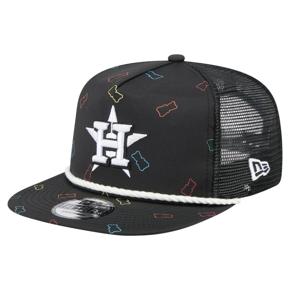 Houston Astros New Era Gummy Golfer Trucker Adjustable Hat - Black - New Era Online