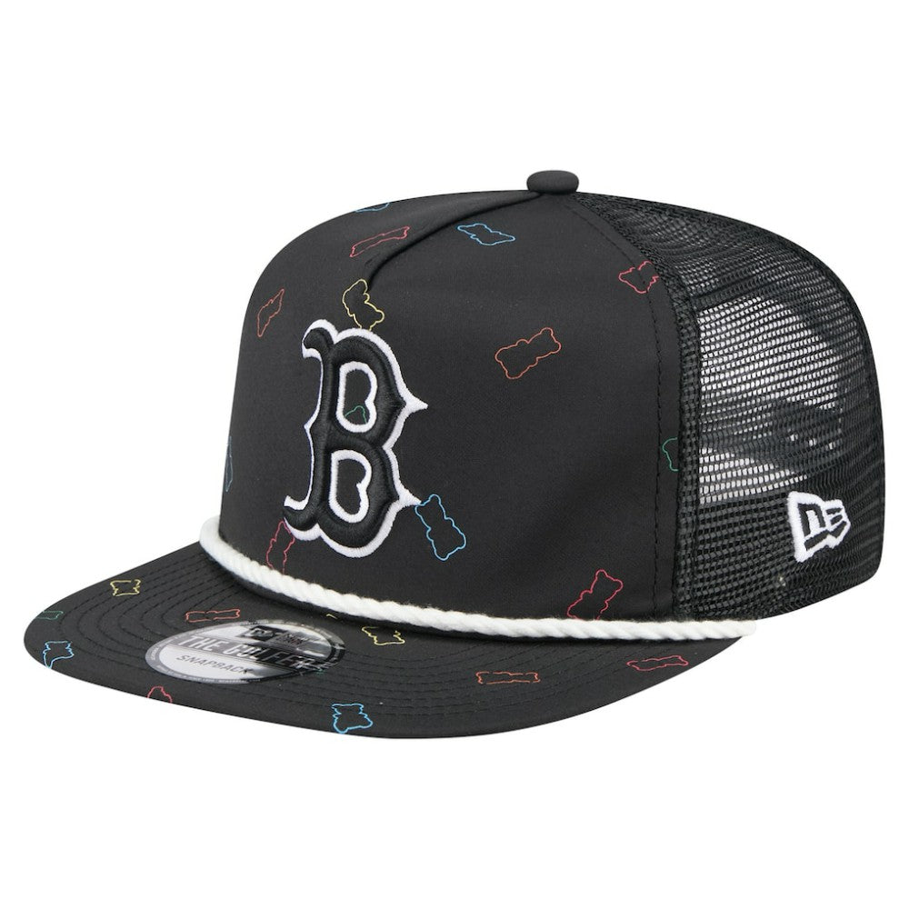 Boston Red Sox New Era Gummy Golfer Trucker Adjustable Hat - Black - New Era Sale