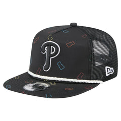 Philadelphia Phillies New Era Gummy Golfer Trucker Adjustable Hat - Black - New Era Lifestyle