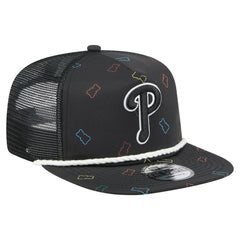 Philadelphia Phillies New Era Gummy Golfer Trucker Adjustable Hat - Black - New Era Lifestyle