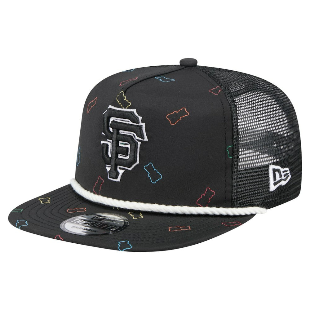 San Francisco Giants New Era Gummy Golfer Trucker Adjustable Hat - Black - New Era Lifestyle