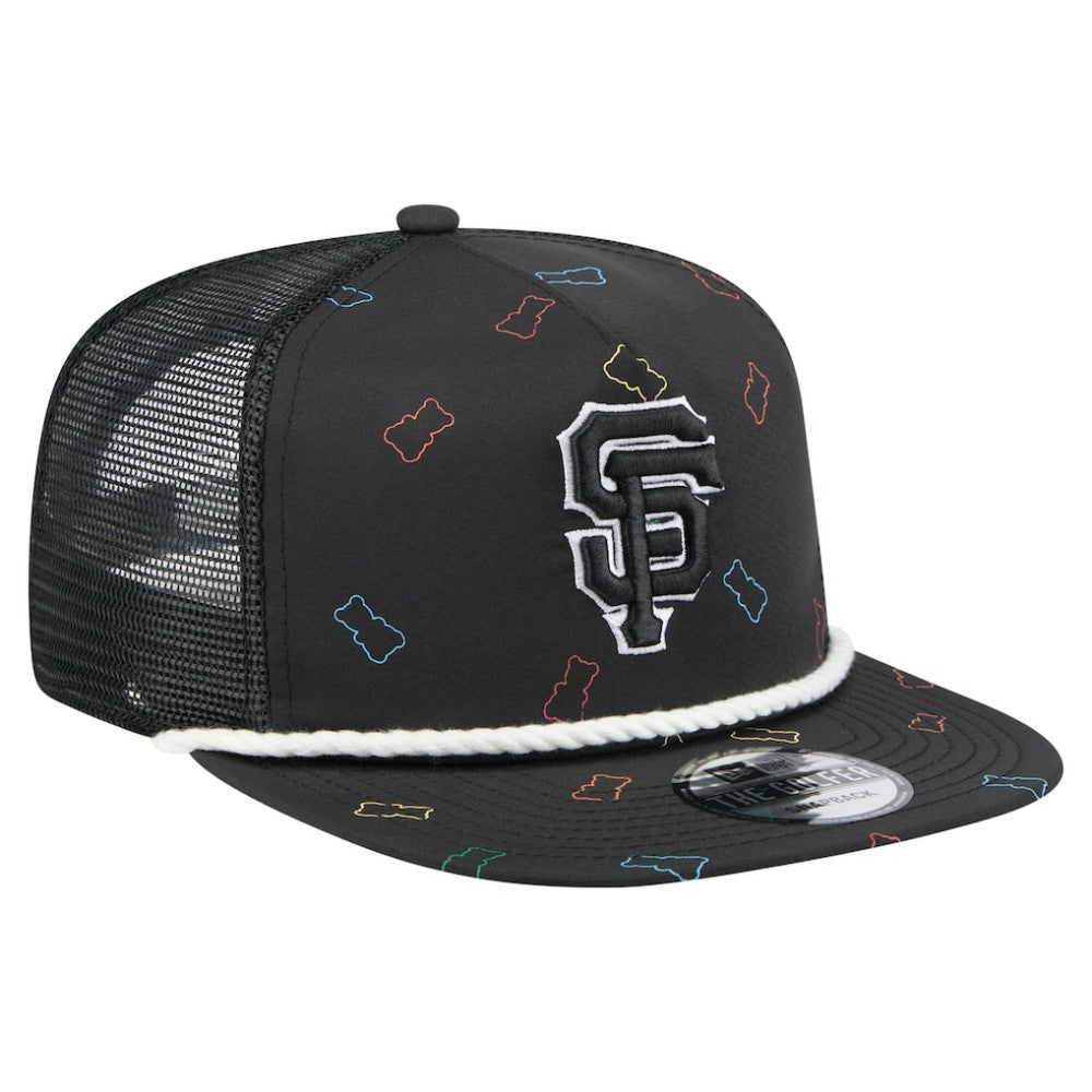 San Francisco Giants New Era Gummy Golfer Trucker Adjustable Hat - Black - New Era Lifestyle