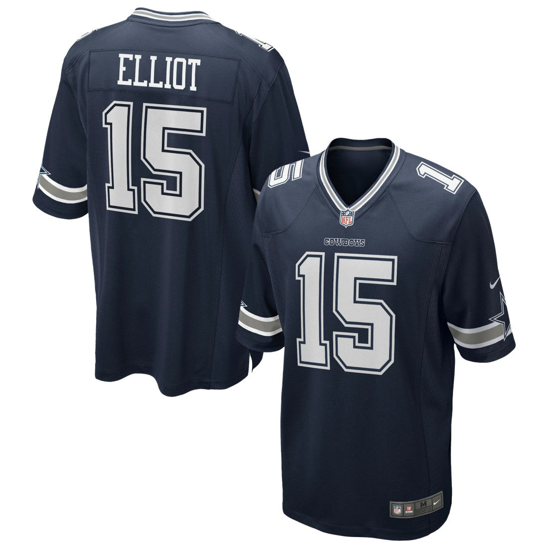 Nike Ezekiel Elliott Dallas Cowboys Team Game Jersey Navy