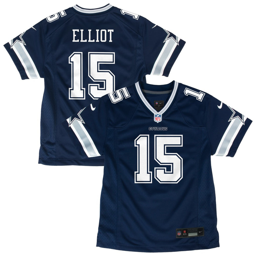Nike Ezekiel Elliott Dallas Cowboys Youth Game Jersey Navy