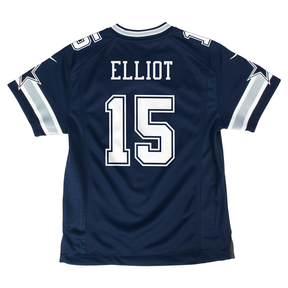 Nike Ezekiel Elliott Dallas Cowboys Youth Game Jersey Navy