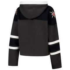 Vegas Golden Knights '47 Women's Cropped Superior Lacer Pullover Hoodie - Charcoal - NHL 202318478