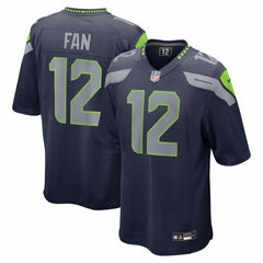 Nike 12s Seattle Seahawks Team Game Jersey College Navy