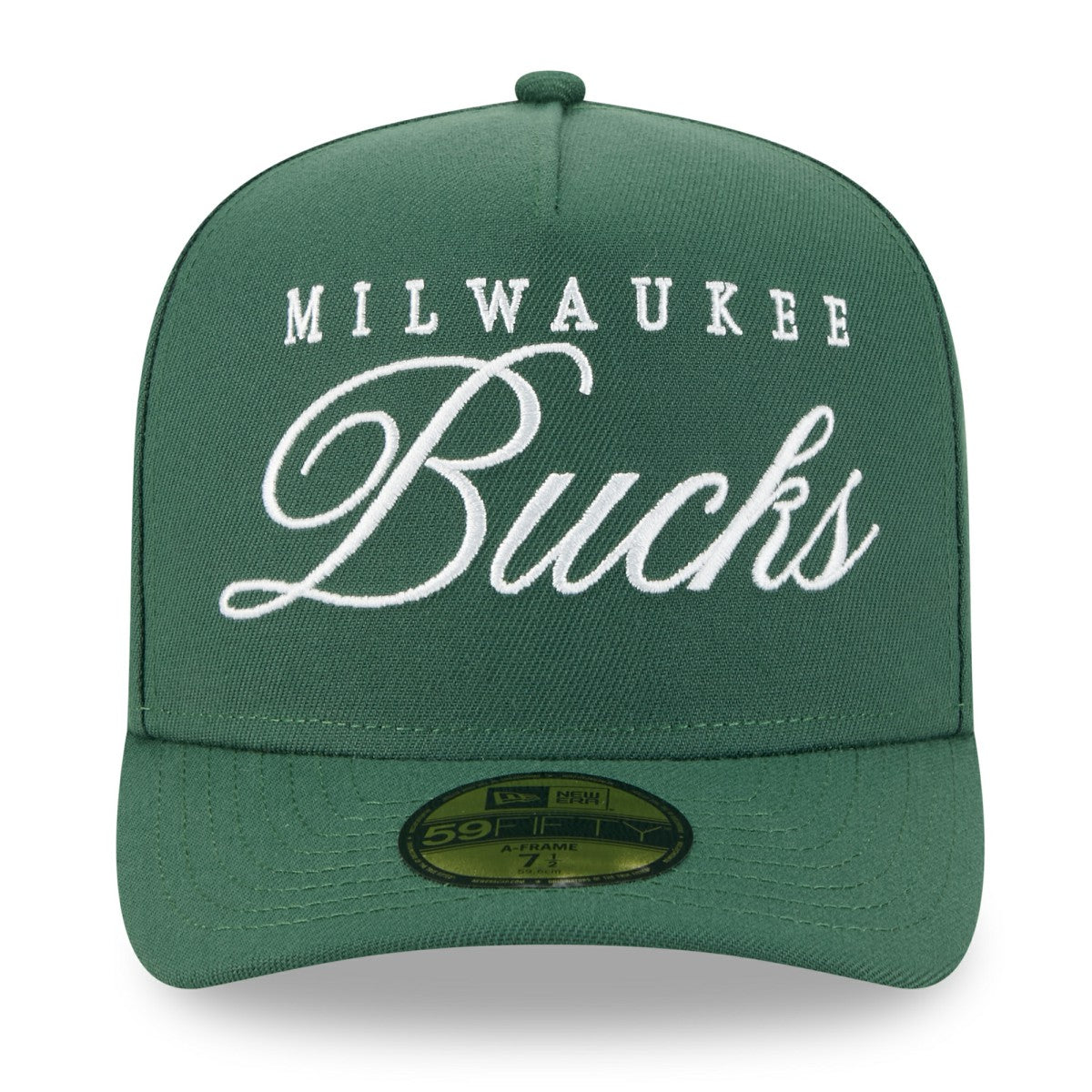Milwaukee Bucks 2025 NBA Draft A-Frame 59FIFTY Fitted Hat Hunter Green | New Era discount