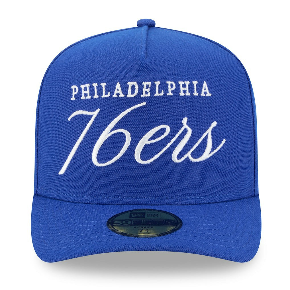 Philadelphia 76ers 2025 NBA Draft A-Frame 59FIFTY Fitted Hat Royal | New Era outlet