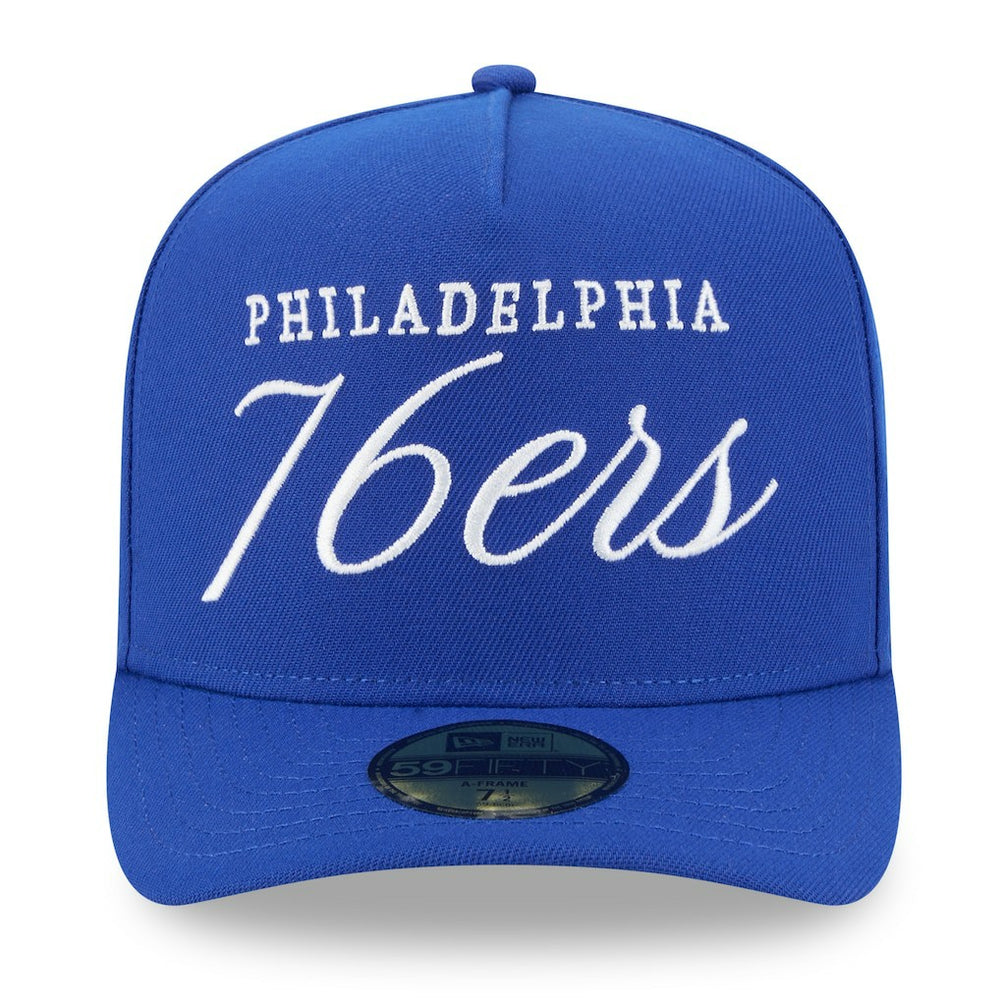 Philadelphia 76ers 2025 NBA Draft A-Frame 59FIFTY Fitted Hat Royal | New Era outlet