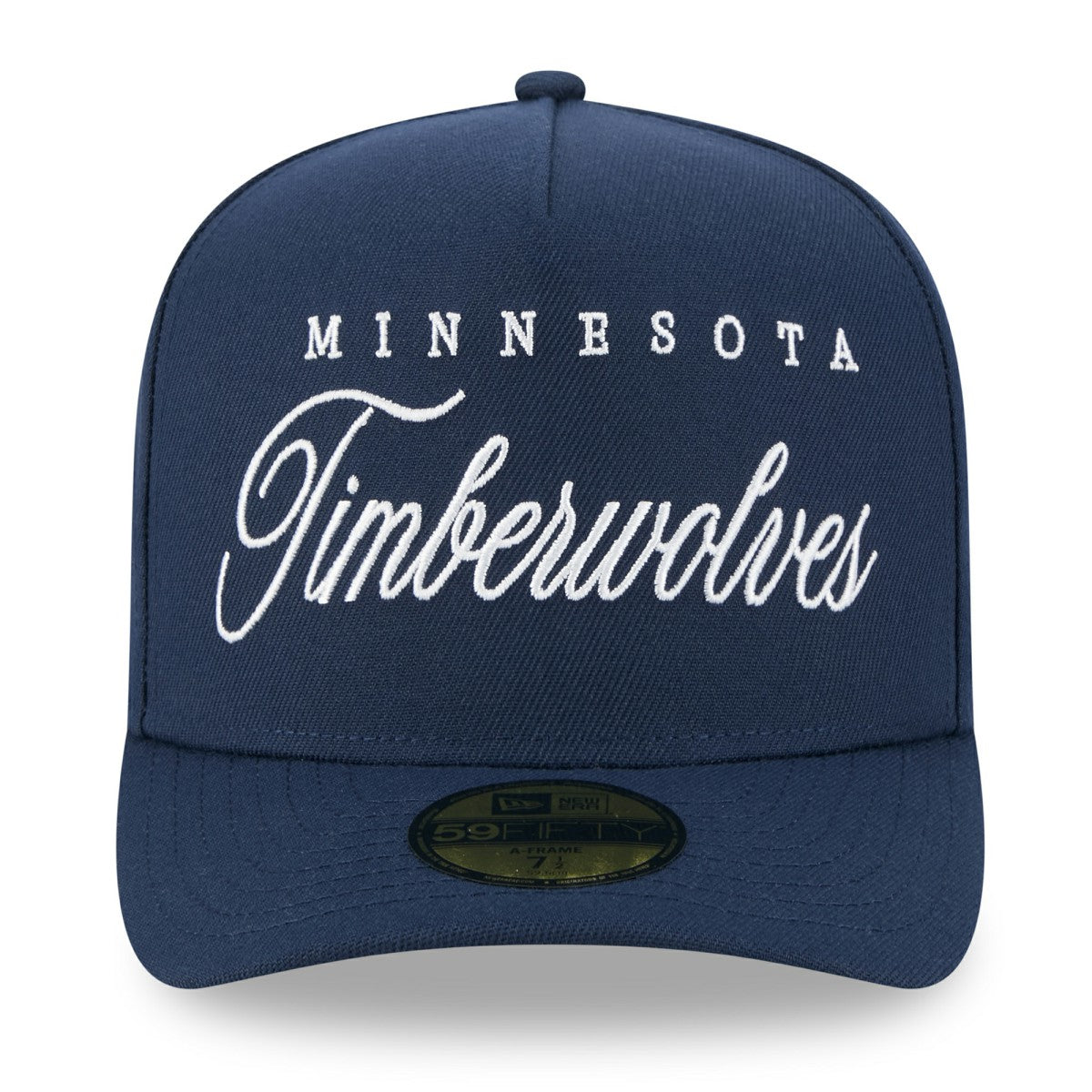 Minnesota Timberwolves 2025 NBA Draft A-Frame 59FIFTY Fitted Hat Navy | New Era