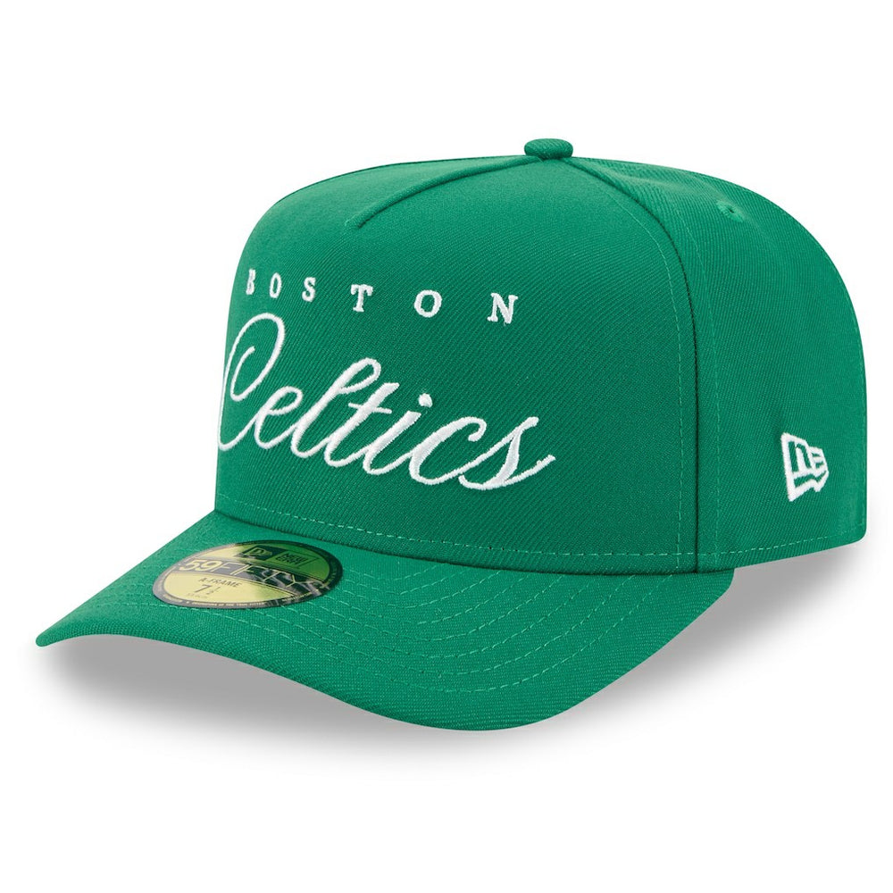 Boston Celtics 2025 NBA Draft A-Frame 59FIFTY Fitted Hat Kelly Green | New Era for sale