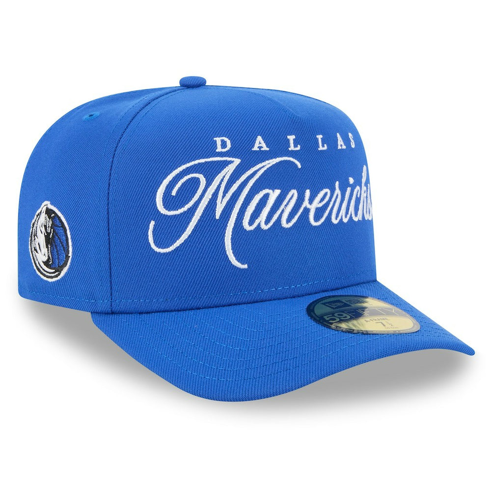 Dallas Mavericks 2025 NBA Draft A-Frame 59FIFTY Fitted Hat for sale Blue | New Era