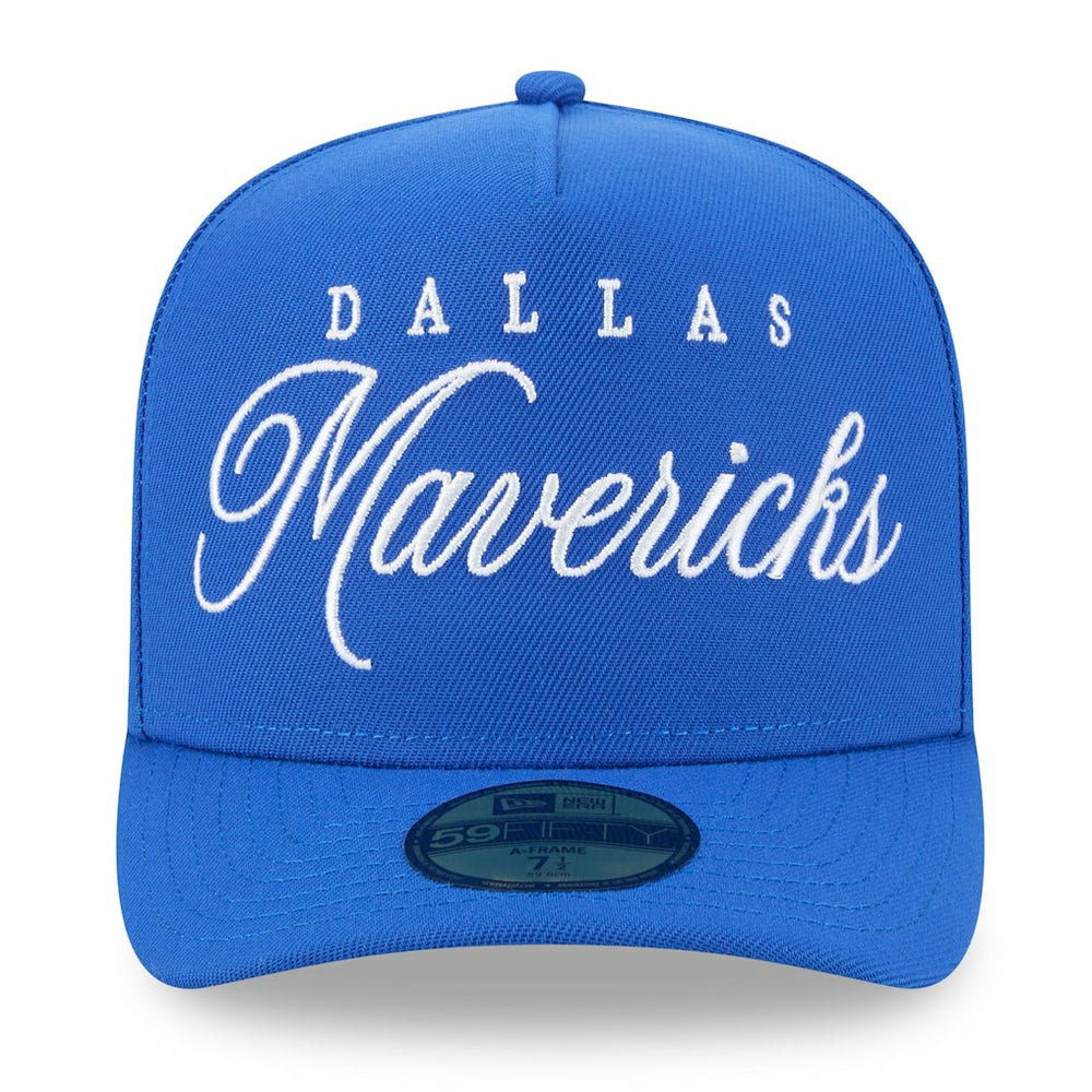 Dallas Mavericks 2025 NBA Draft A-Frame 59FIFTY Fitted Hat for sale Blue | New Era