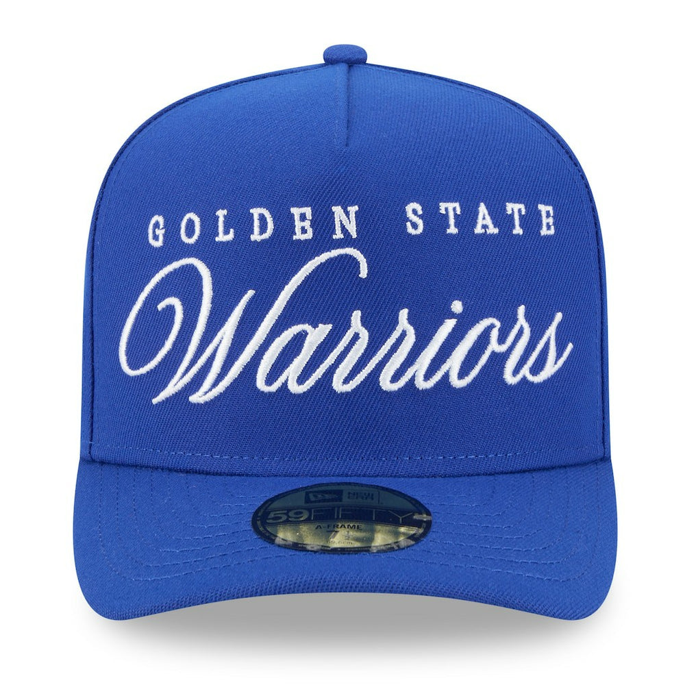 Golden State Warriors 2025 NBA Draft A-Frame 59FIFTY Fitted Hat for sale Royal | New Era outlet