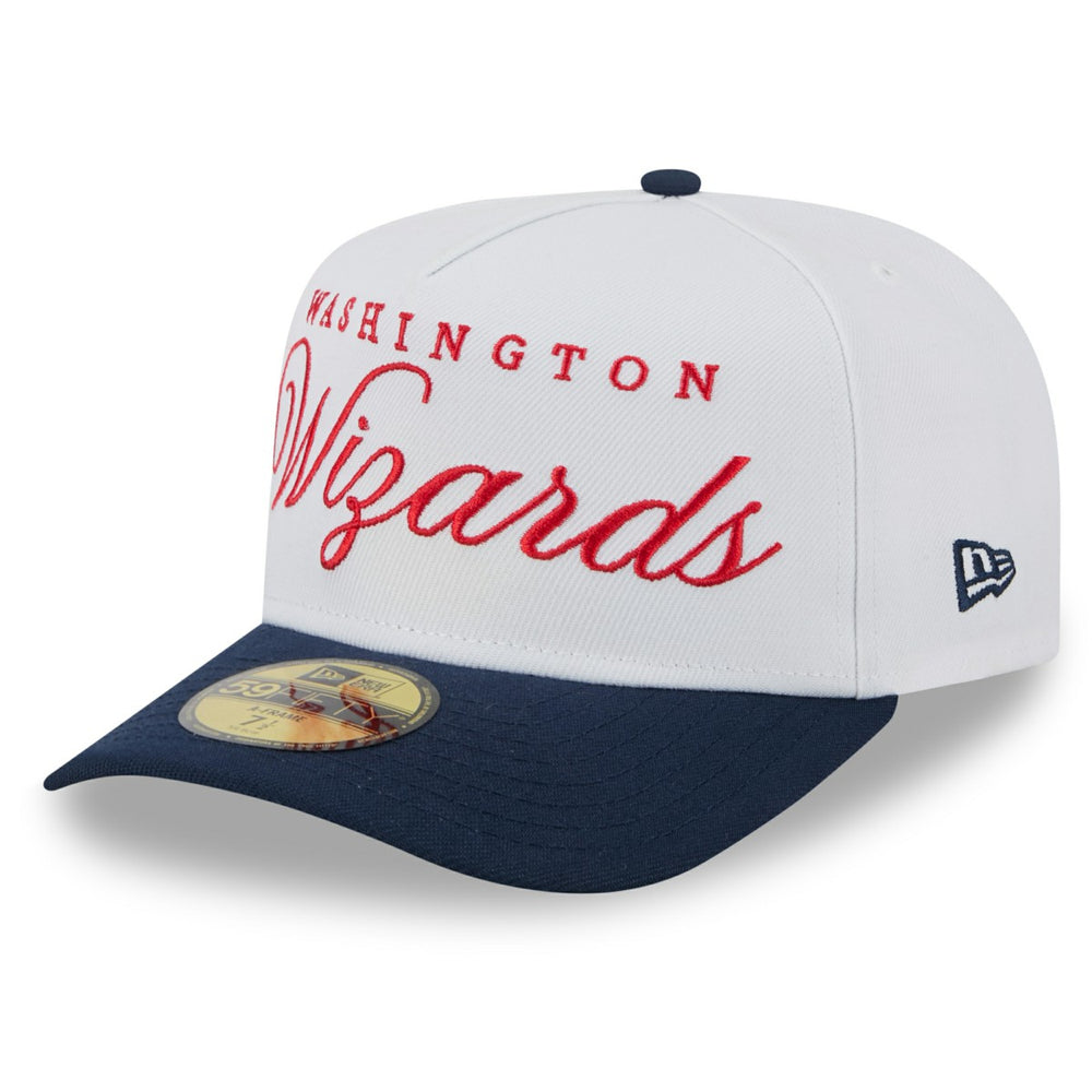 Washington Wizards 2025 NBA Draft A-Frame 59FIFTY Fitted Hat White/Navy | New Era discount