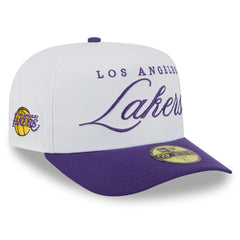 Los Angeles Lakers 2025 NBA Draft A-Frame 59FIFTY Fitted Hat White/Purple | New Era discount