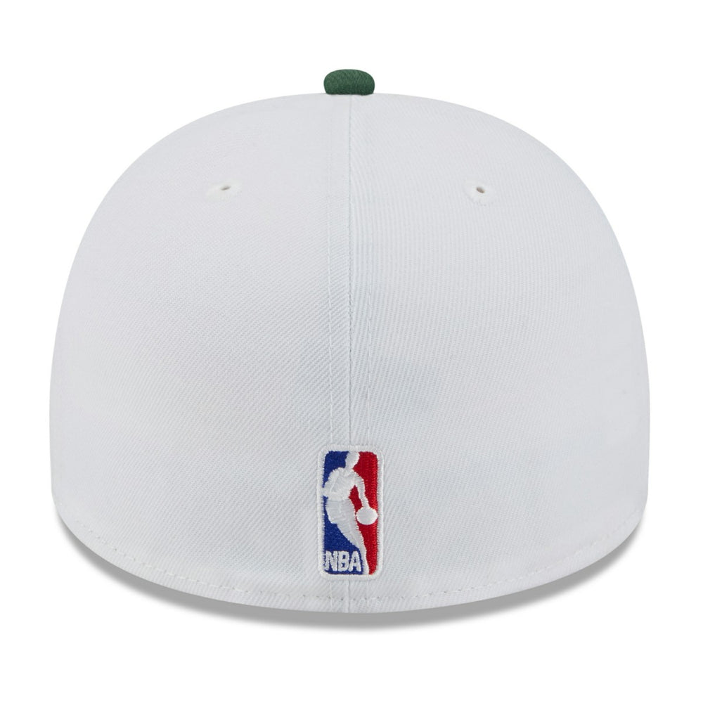 Milwaukee Bucks 2025 NBA Draft A-Frame 59FIFTY Fitted Hat White/Hunter Green | New Era discount