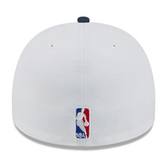 Minnesota Timberwolves 2025 NBA Draft A-Frame 59FIFTY Fitted Hat White/Navy | New Era US