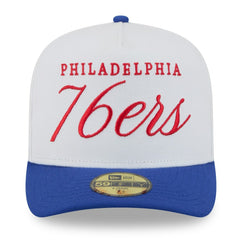 Philadelphia 76ers 2025 NBA Draft A-Frame 59FIFTY Fitted Hat White/Royal | New Era Near Me