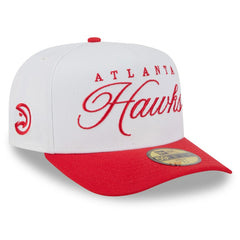 Atlanta Hawks 2025 NBA Draft A-Frame 59FIFTY Fitted Hat White/Red | New Era discount