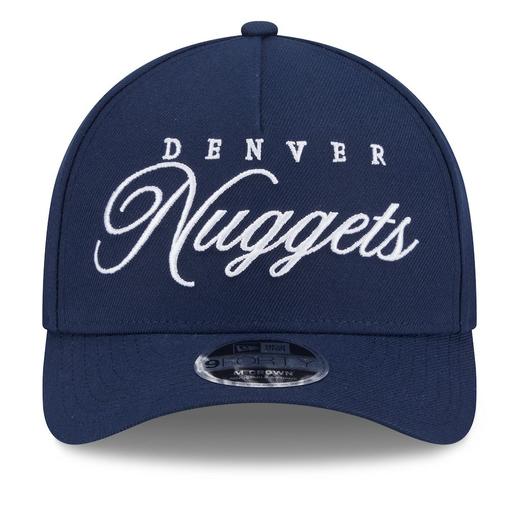 Denver Nuggets 2025 NBA Draft M-Crown A-Frame 9FORTY Adjustable Hat for sale Navy | New Era for sale