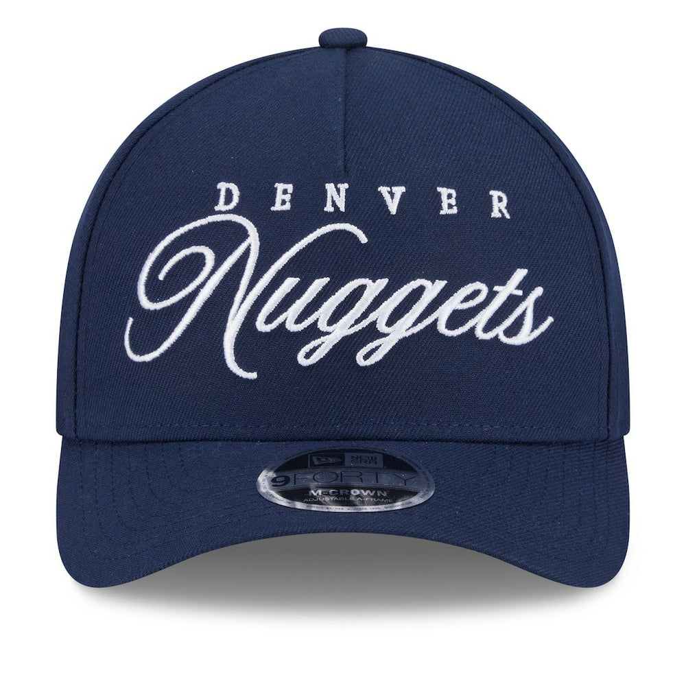 Denver Nuggets 2025 NBA Draft M-Crown A-Frame 9FORTY Adjustable Hat for sale Navy | New Era for sale