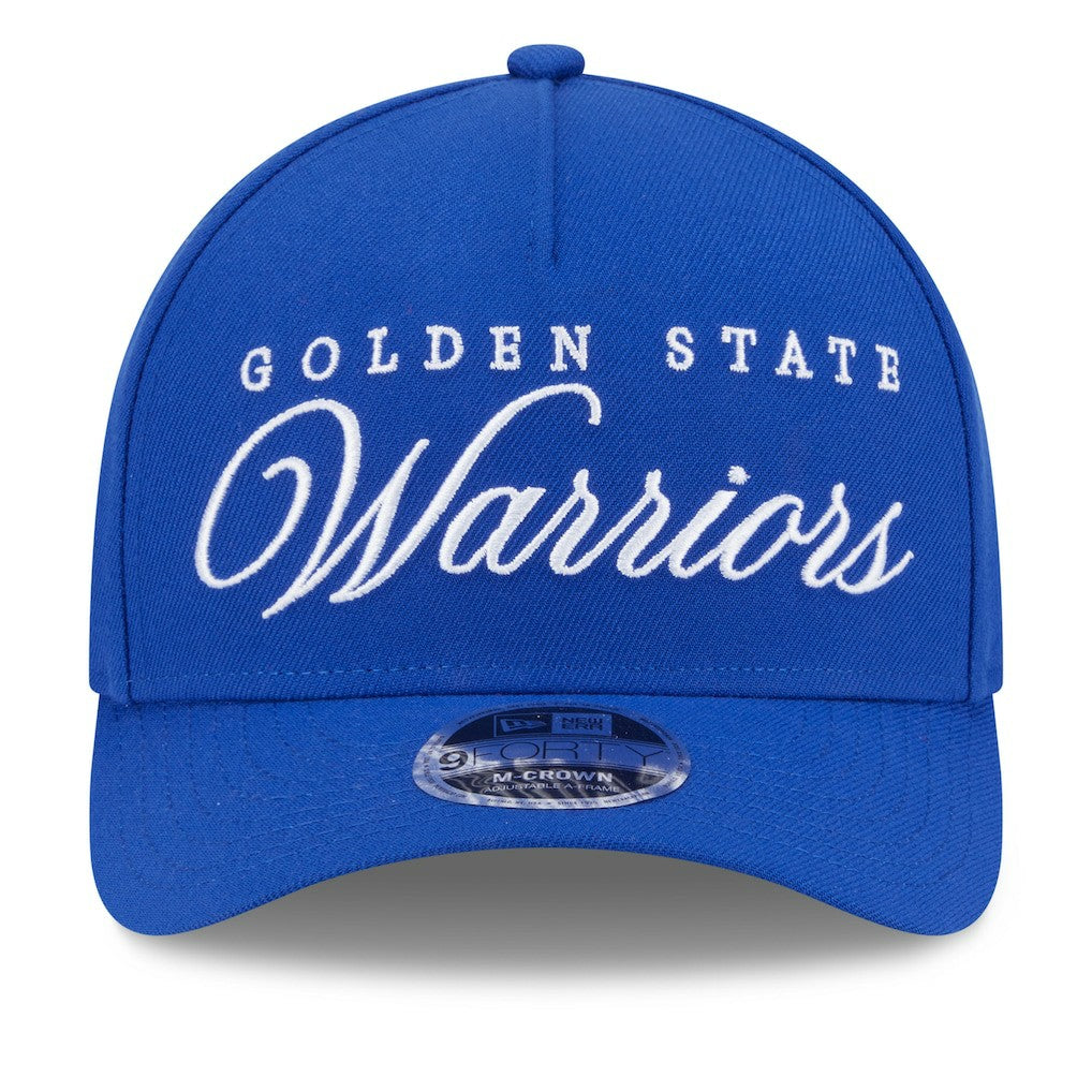 Golden State Warriors 2025 NBA Draft M-Crown A-Frame 9FORTY Adjustable Hat for sale Royal | New Era outlet