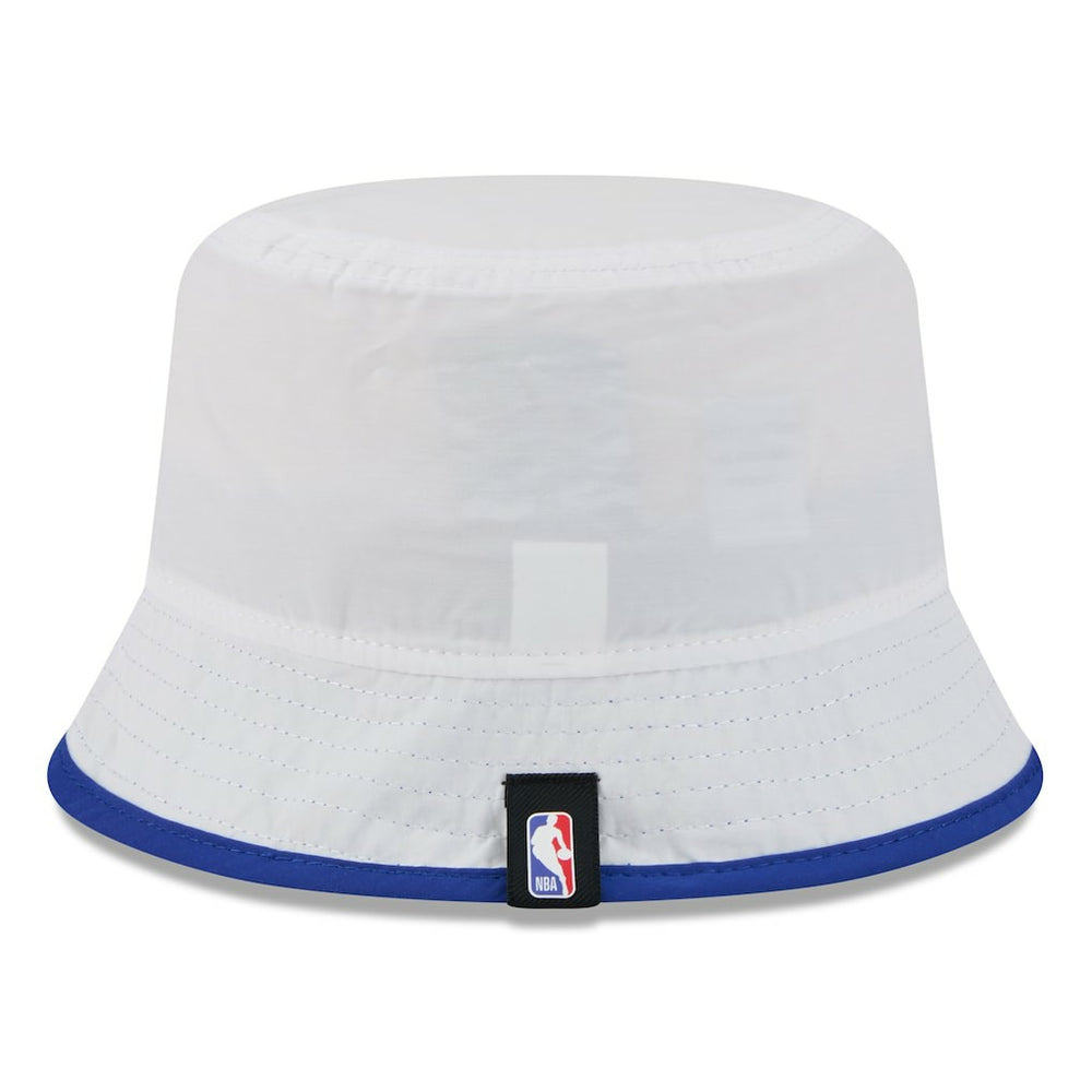 Golden State Warriors 2025 NBA Draft Nylon Bucket Hat for sale White/Royal | New Era US