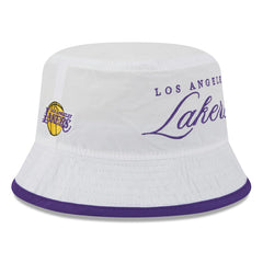 Los Angeles Lakers 2025 NBA Draft Nylon Bucket Hat White/Purple | New Era outlet