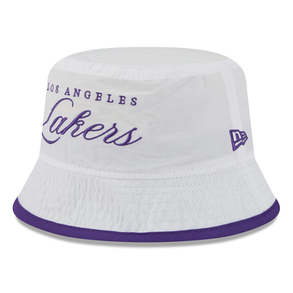 Los Angeles Lakers 2025 NBA Draft Nylon Bucket Hat White/Purple | New Era outlet